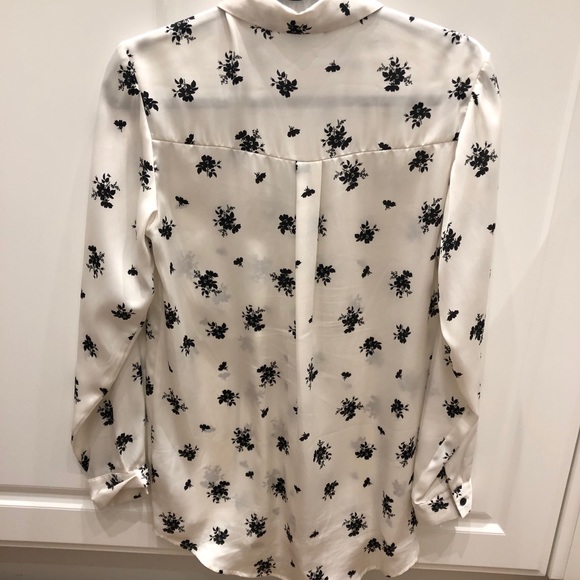 Black & white floral button up shirt from Zara - Picture 7 of 7